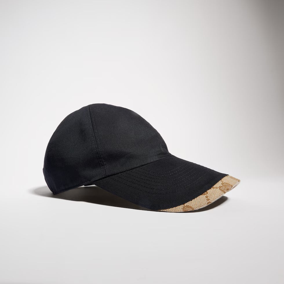 Cotton canvas baseball hat-GUCCI-Verso