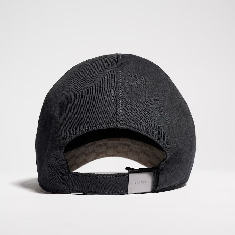 Cotton canvas baseball hat-GUCCI-Verso