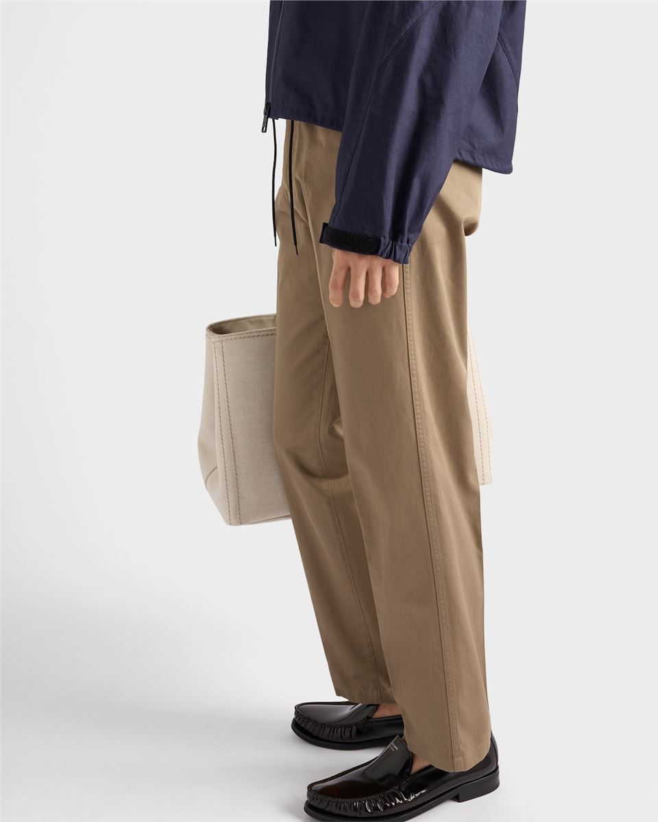 COTTON CHINO PANTS-PRADA-Verso
