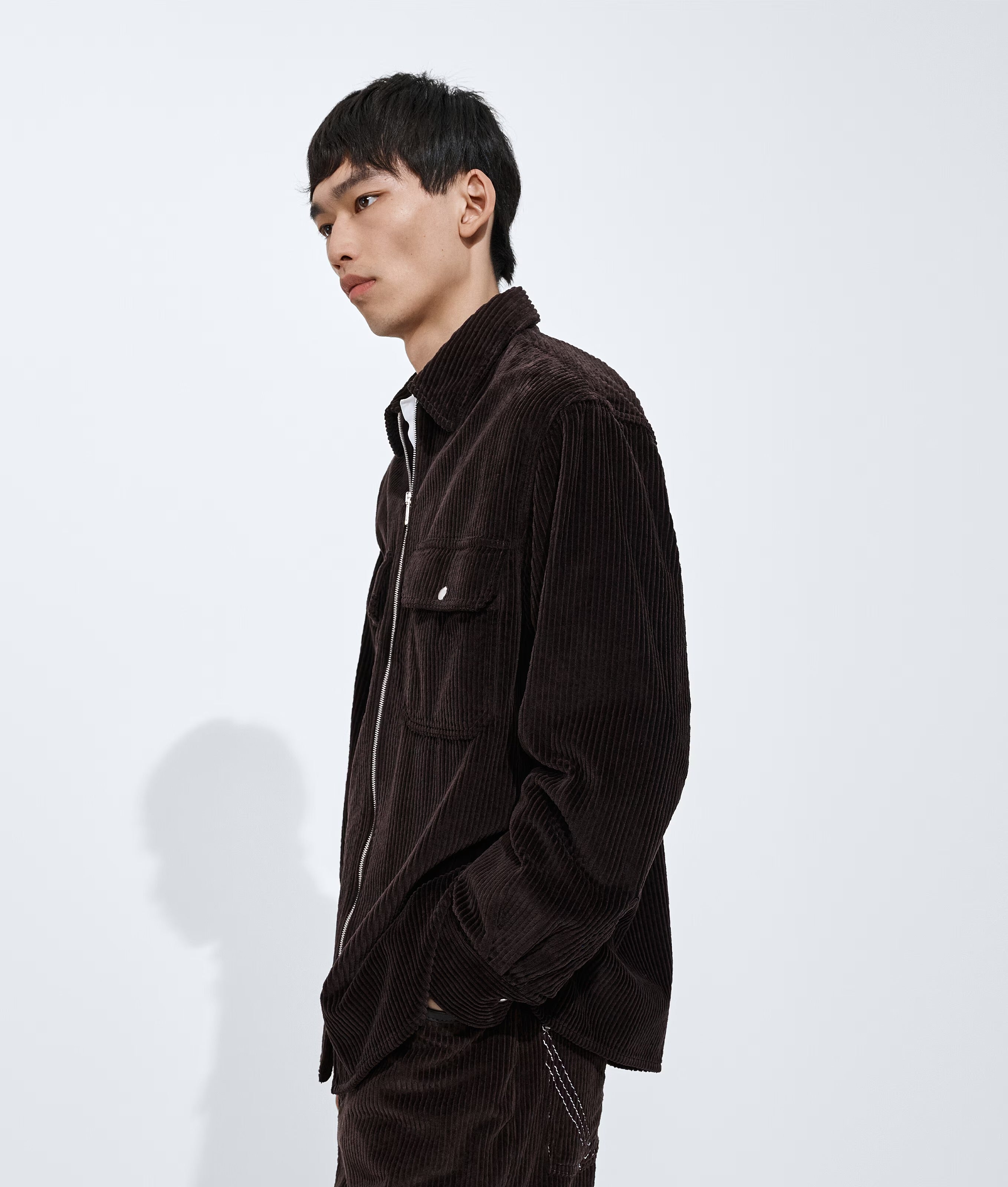 Cotton corduroy overshirt-BOTTEGA VENETA-Verso