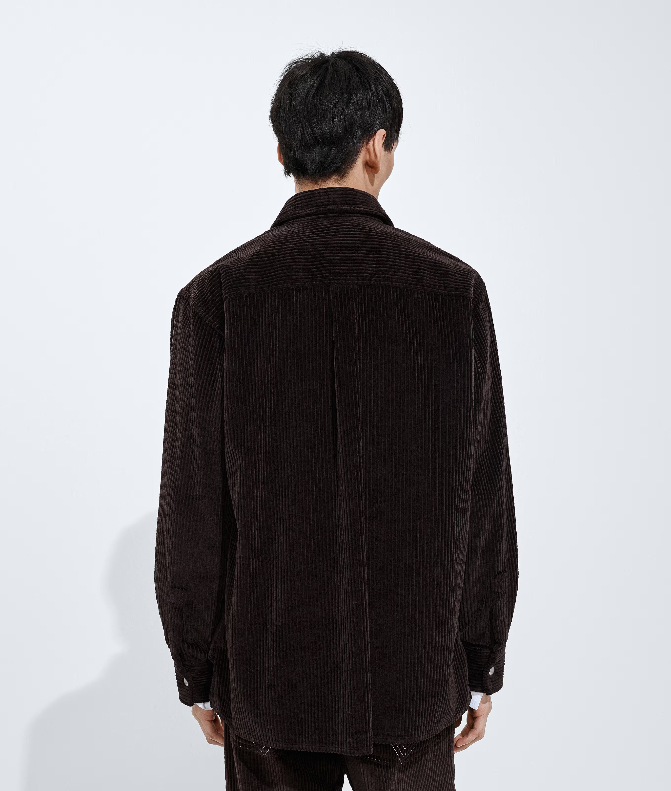 Cotton corduroy overshirt-BOTTEGA VENETA-Verso