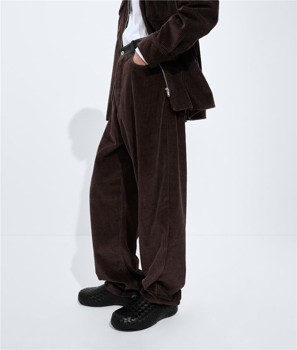 Cotton Corduroy Pants-BOTTEGA VENETA-Verso