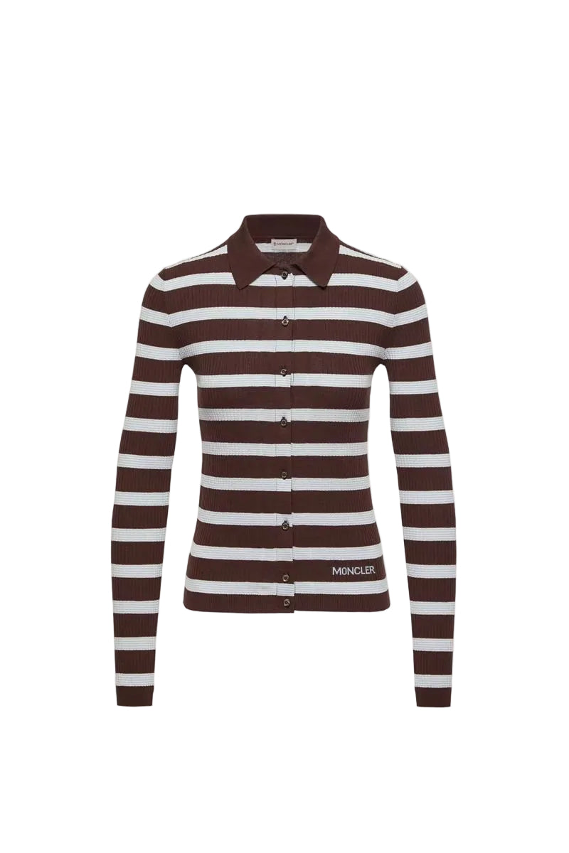 Cotton crêpe polo shirt-MONCLER-310242-XS-Verso