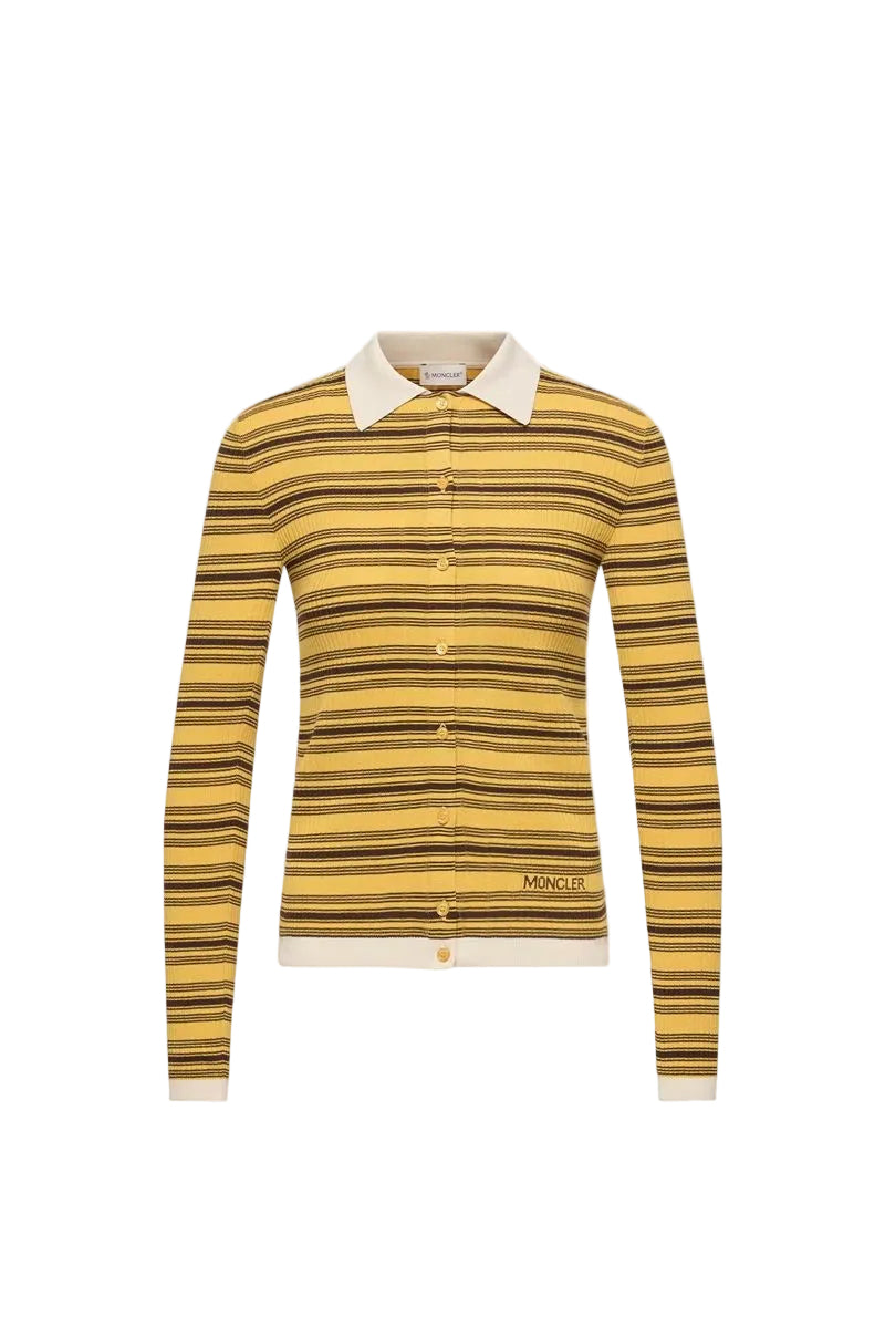 Cotton crêpe polo shirt-MONCLER-310250-XS-Verso