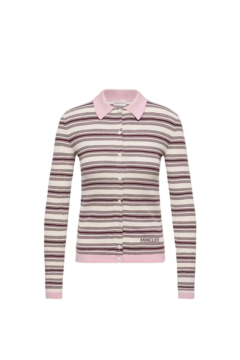 Cotton crêpe polo shirt-MONCLER-310255-XS-Verso