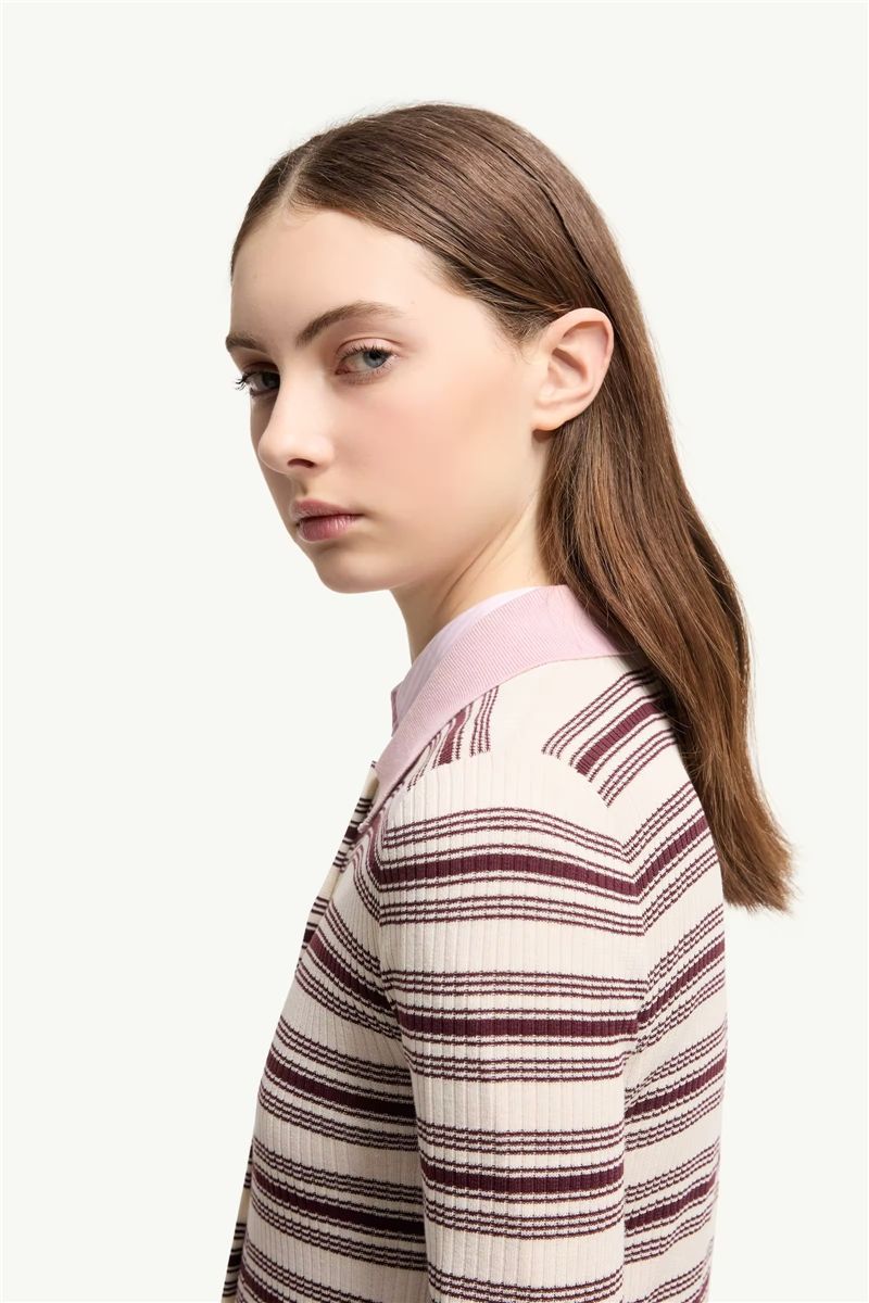 Cotton crêpe polo shirt-MONCLER-Verso