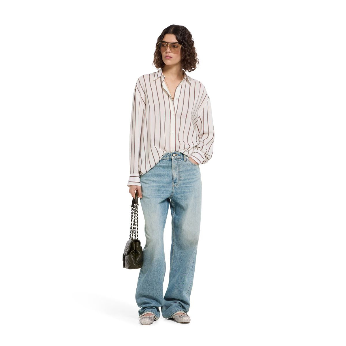Cotton denim trousers-GUCCI-Verso