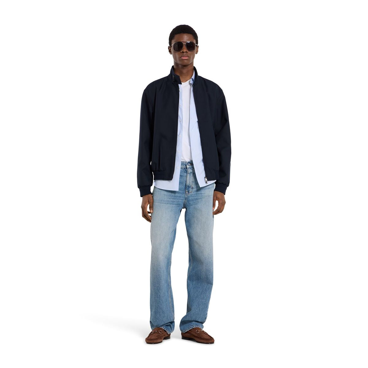 Cotton denim trousers-GUCCI-Verso