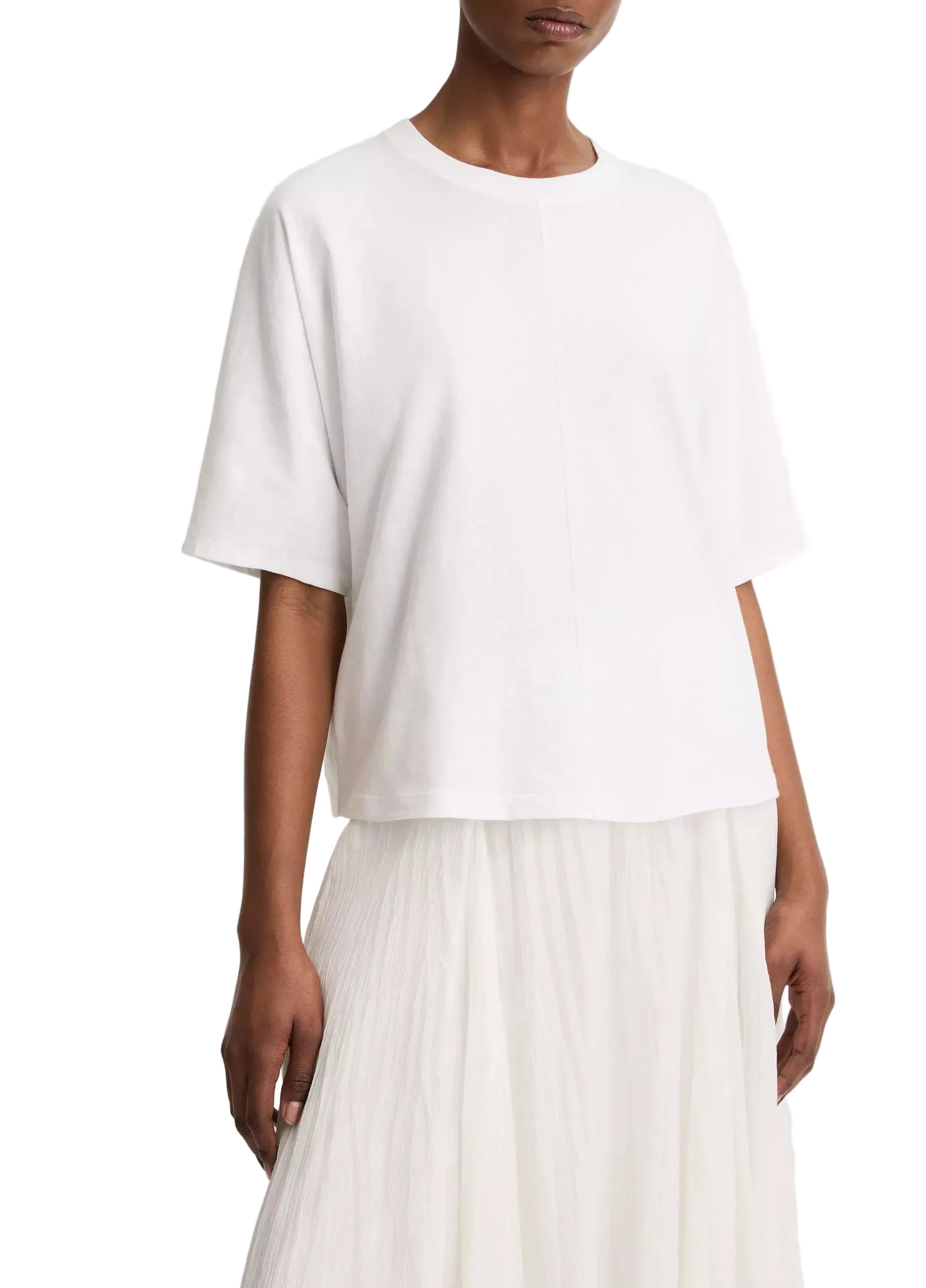 Cotton dolman-sleeve t-shirt-VINCE-307965-XS-Verso