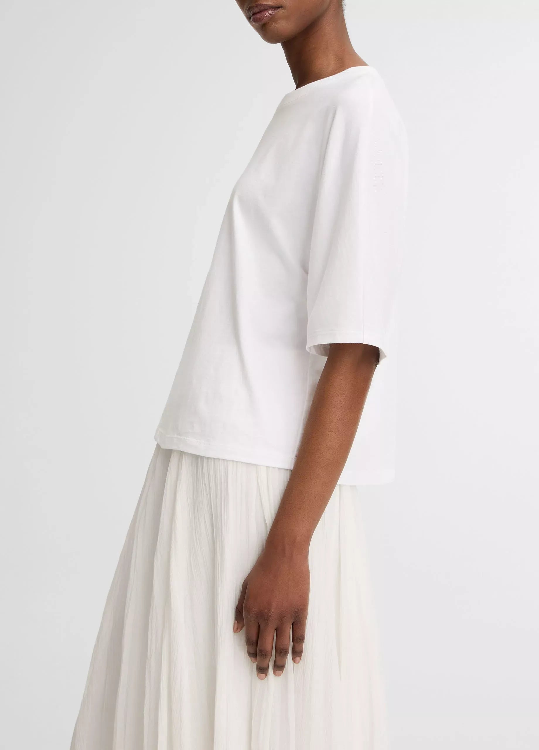 Cotton dolman-sleeve t-shirt-VINCE-Verso