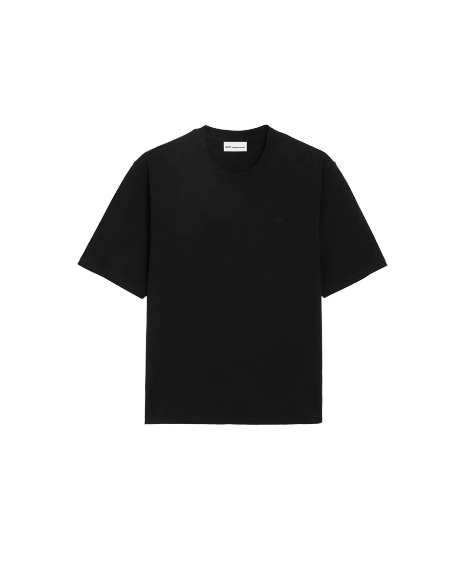 Cotton embossed ami de coeur t-shirt-AMI-Verso