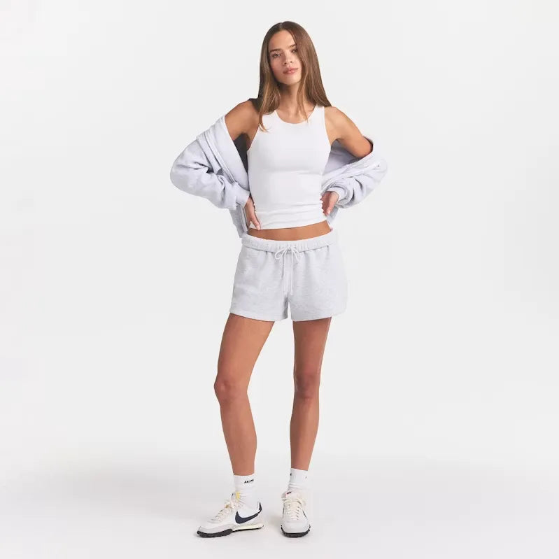 Cotton fleece classic short-SKIMS-Verso