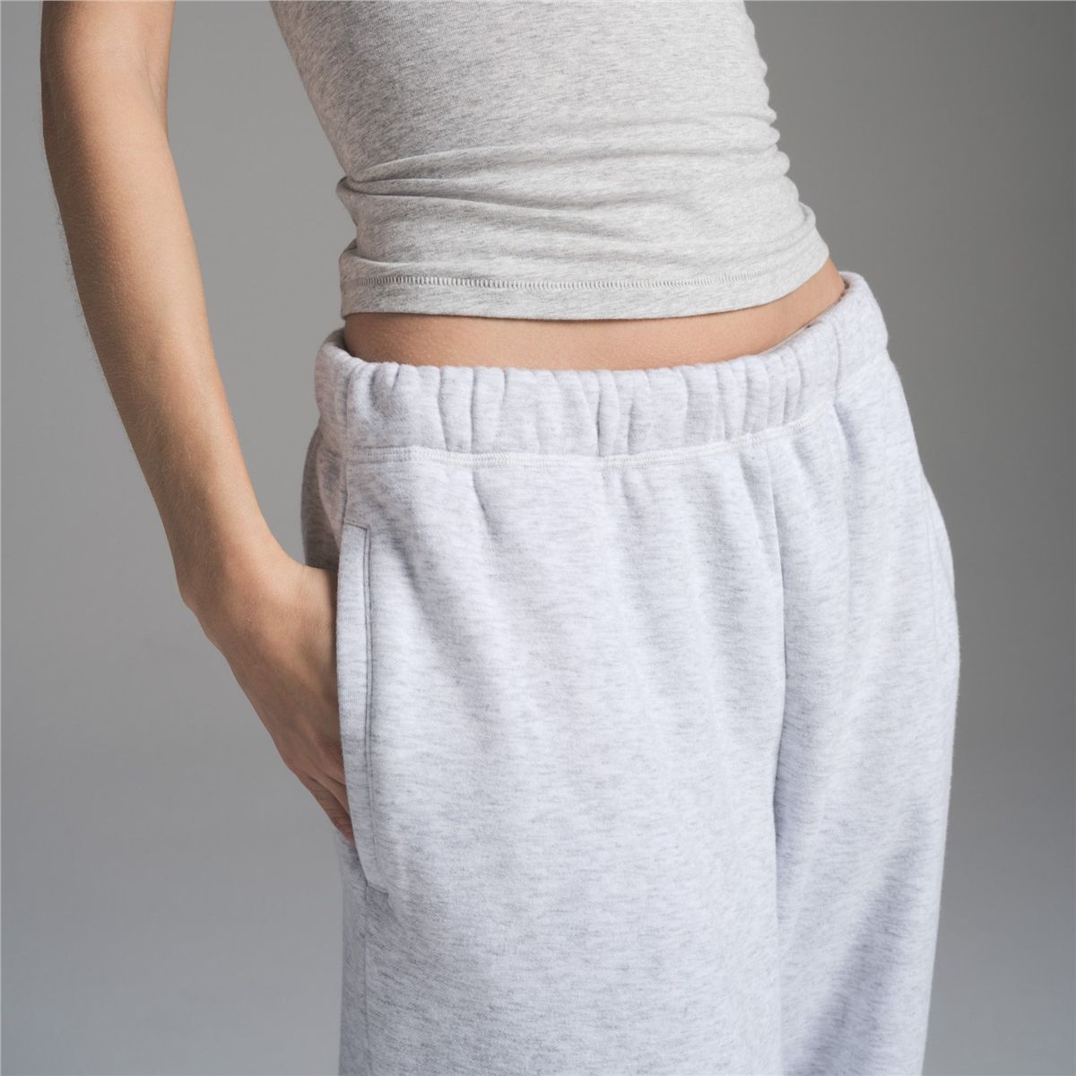 Cotton Fleece Classic Straight Leg Pants-SKIMS-Verso