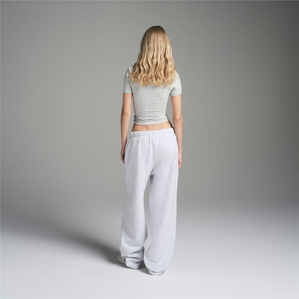 Cotton Fleece Classic Straight Leg Pants-SKIMS-Verso
