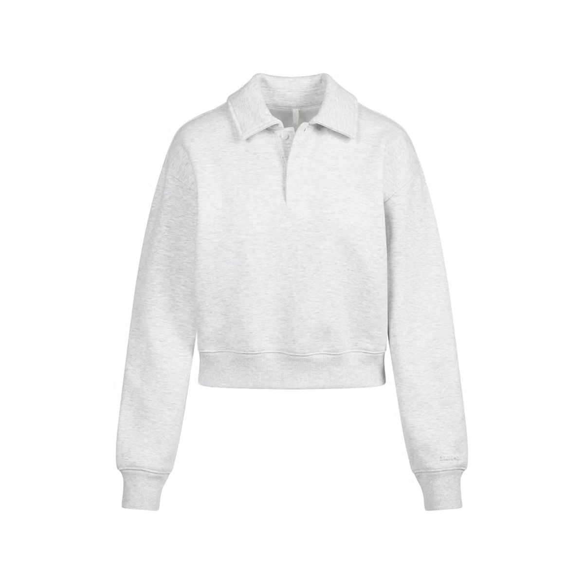 Cotton fleece polo sweatshirt-SKIMS-312783-XS-Verso