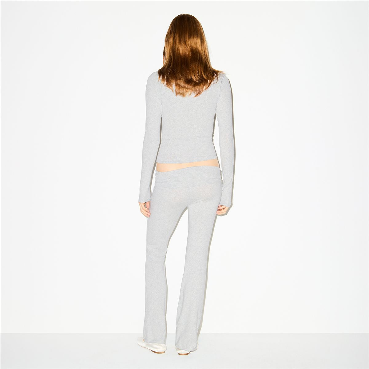 Cotton Jersey Foldover Pants-SKIMS-Verso