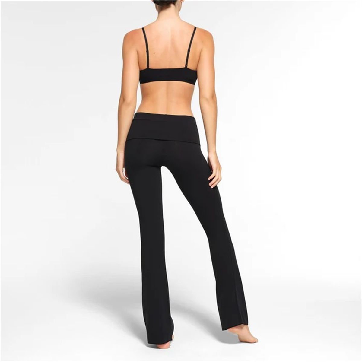 Cotton Jersey Foldover Pants-SKIMS-Verso
