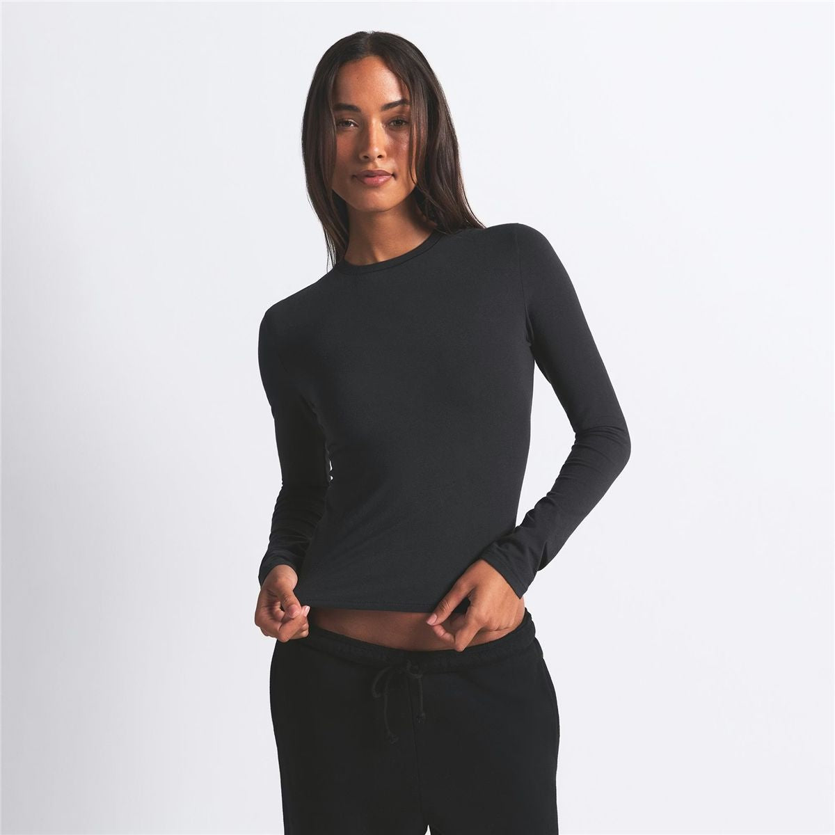 Cotton Jersey Long Sleeve T-Shirt-SKIMS-Verso