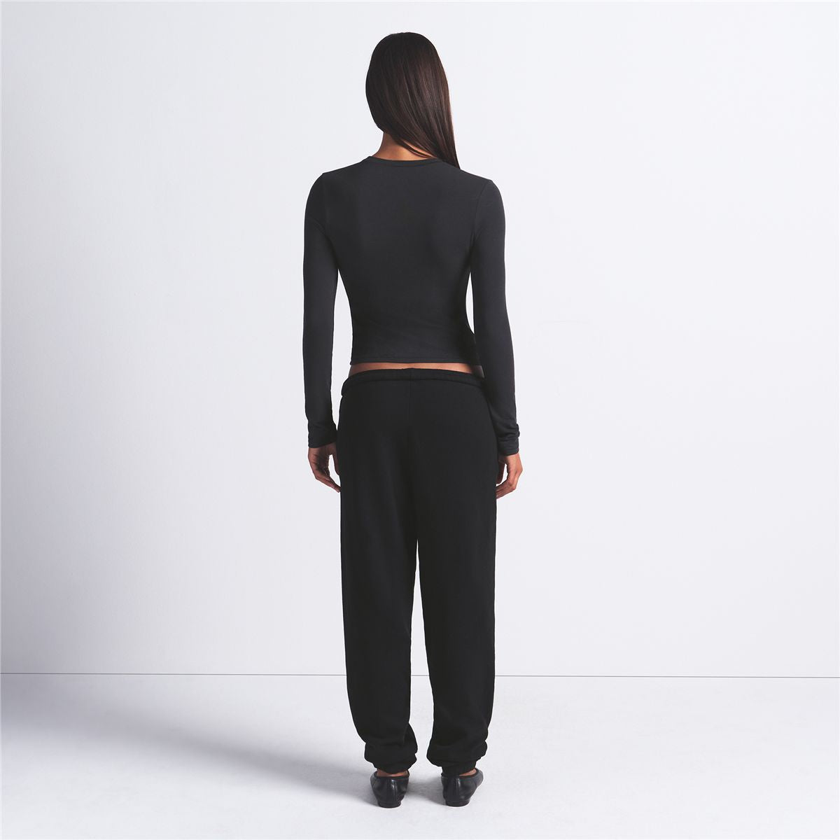 Cotton Jersey Long Sleeve T-Shirt-SKIMS-Verso