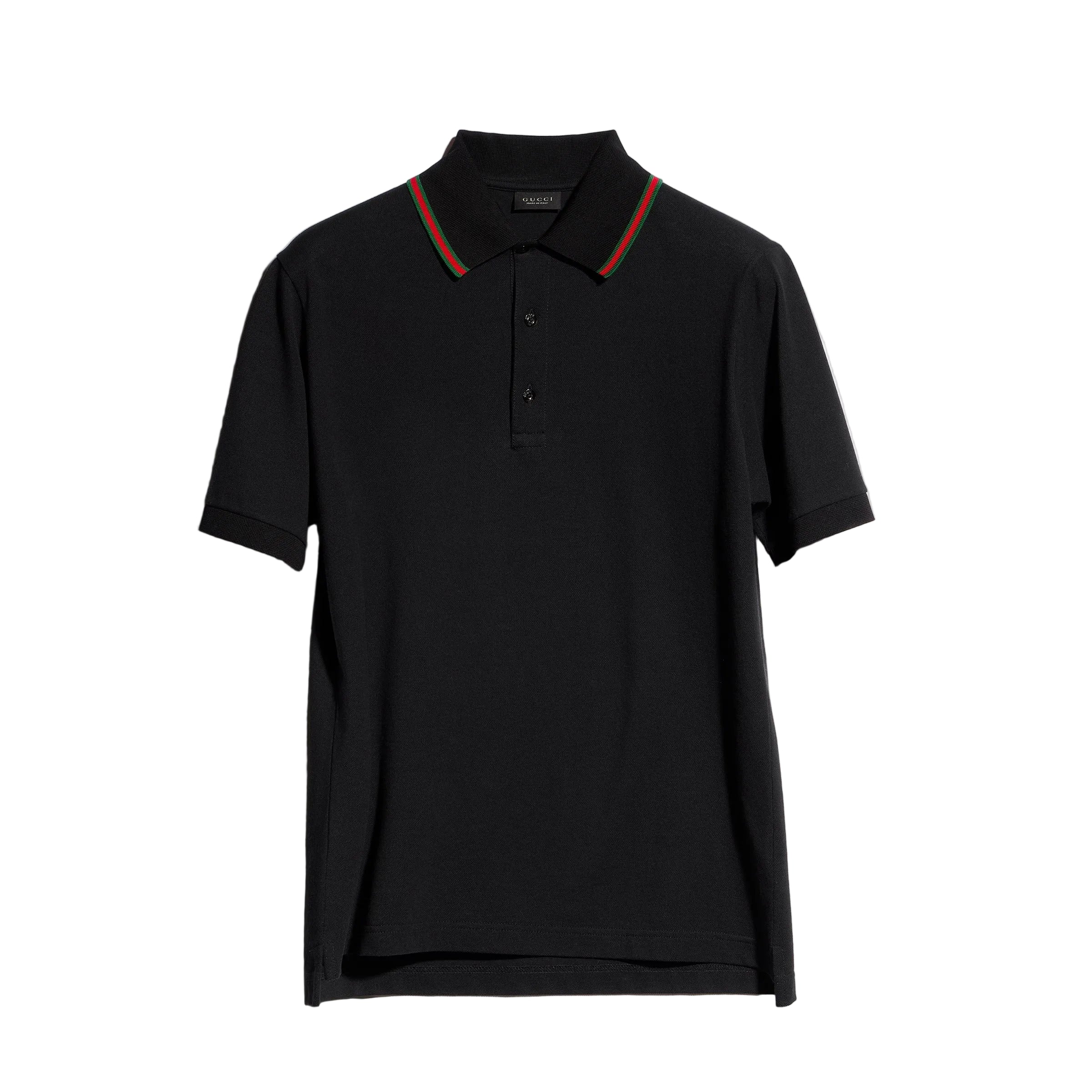 Cotton jersey piquet polo shirt-GUCCI-Verso