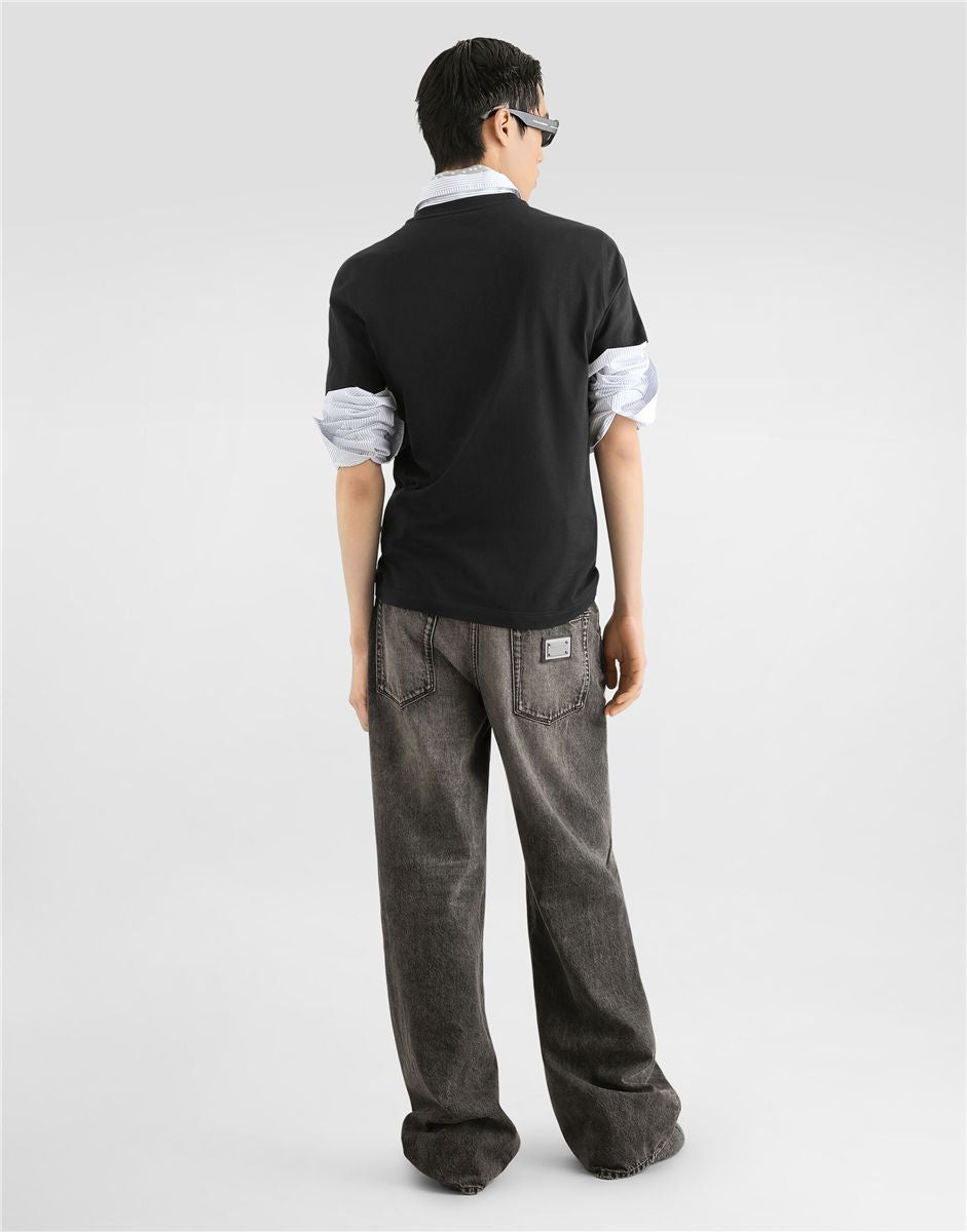 Cotton jersey t-shirt-DOLCE&GABBANA-Verso