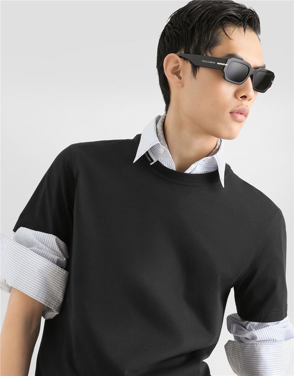 Cotton jersey t-shirt-DOLCE&GABBANA-Verso