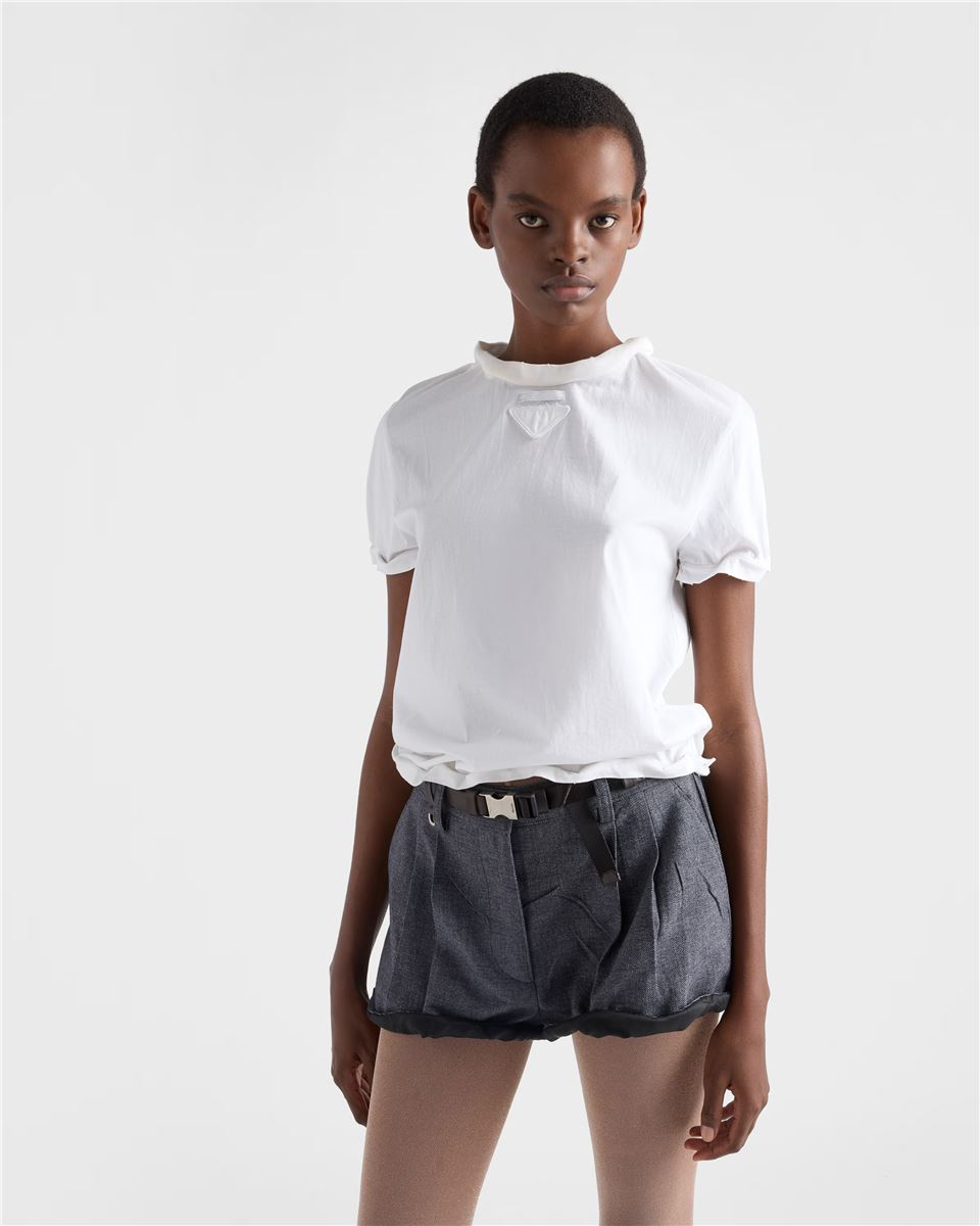 Cotton jersey t-shirt-PRADA-Verso