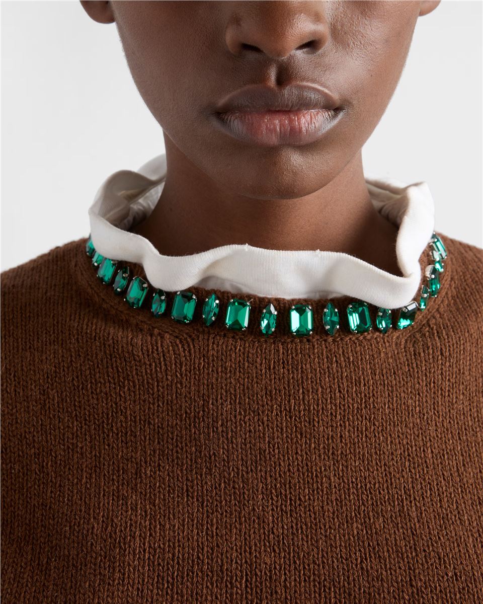 Cotton jersey t-shirt-PRADA-Verso