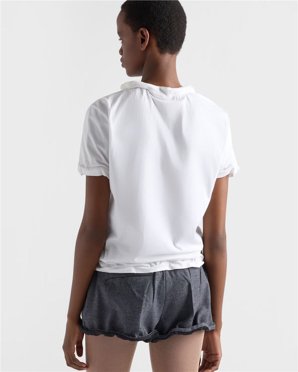 Cotton jersey t-shirt-PRADA-Verso