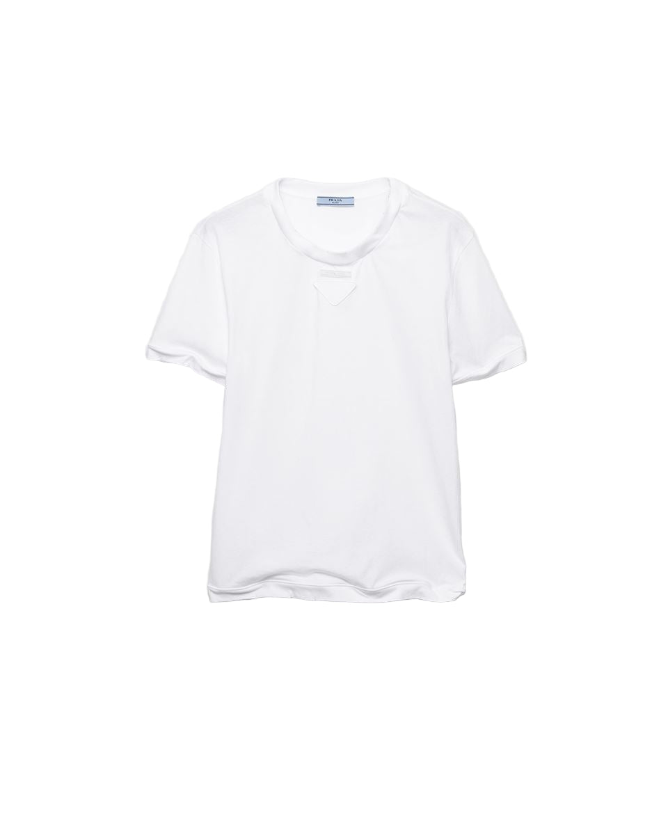 Cotton jersey t-shirt-PRADA-Verso