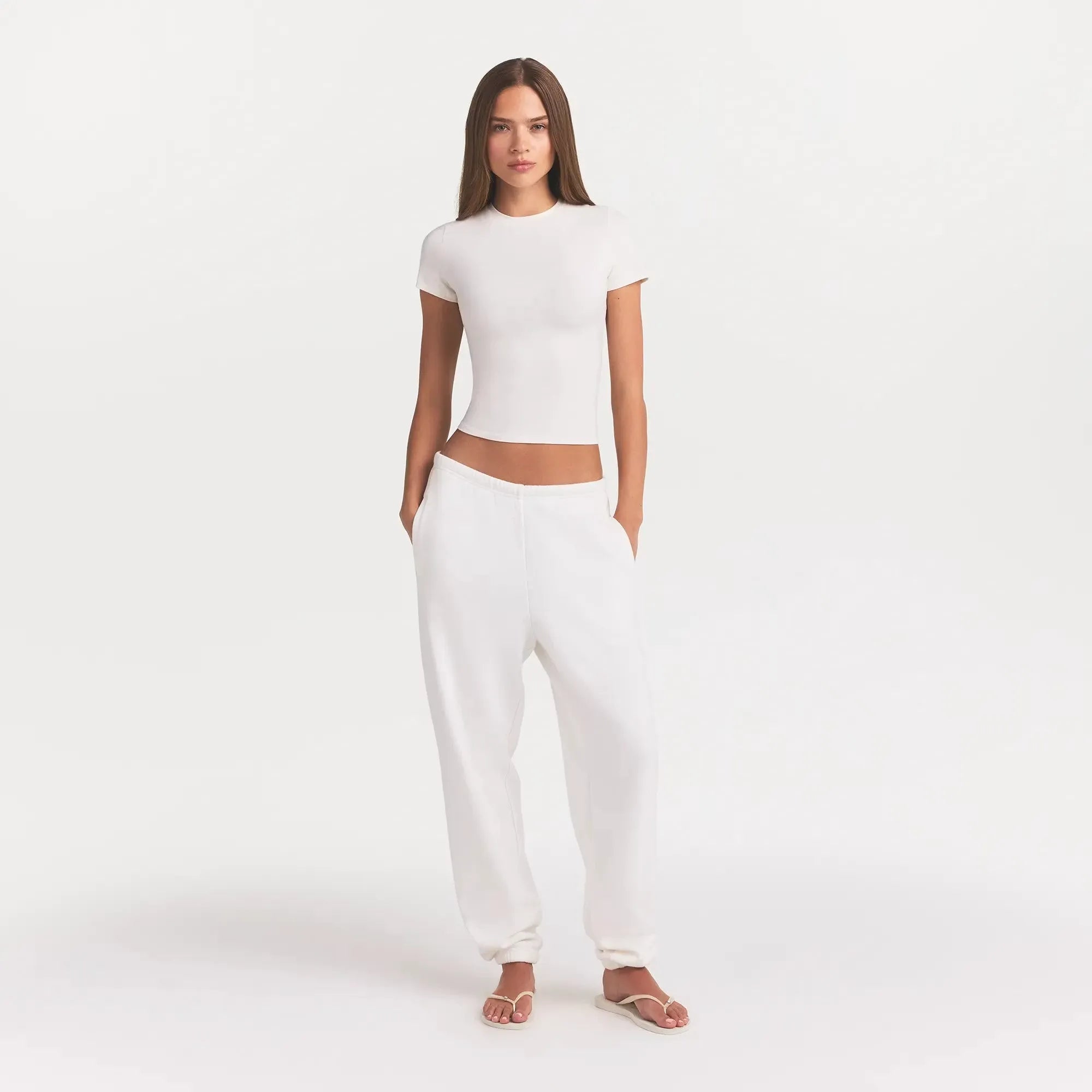 Cotton Jersey T-Shirt-SKIMS-Verso