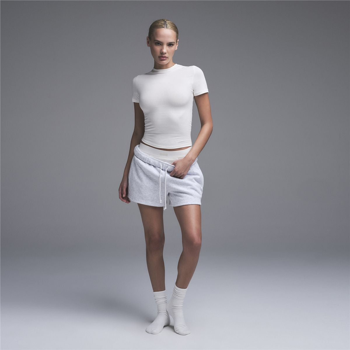 Cotton Jersey T-Shirt-SKIMS-Verso