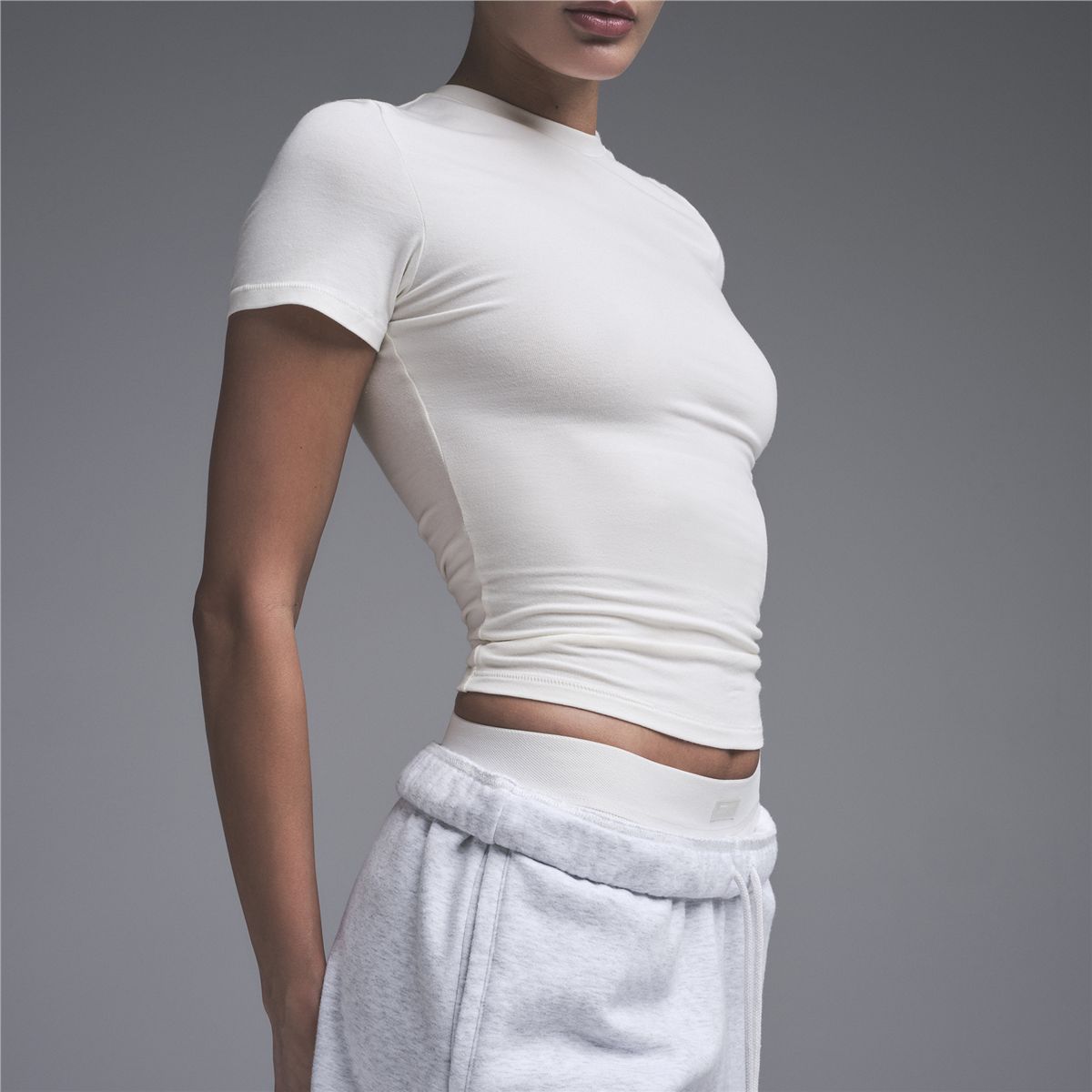 Cotton Jersey T-Shirt-SKIMS-Verso