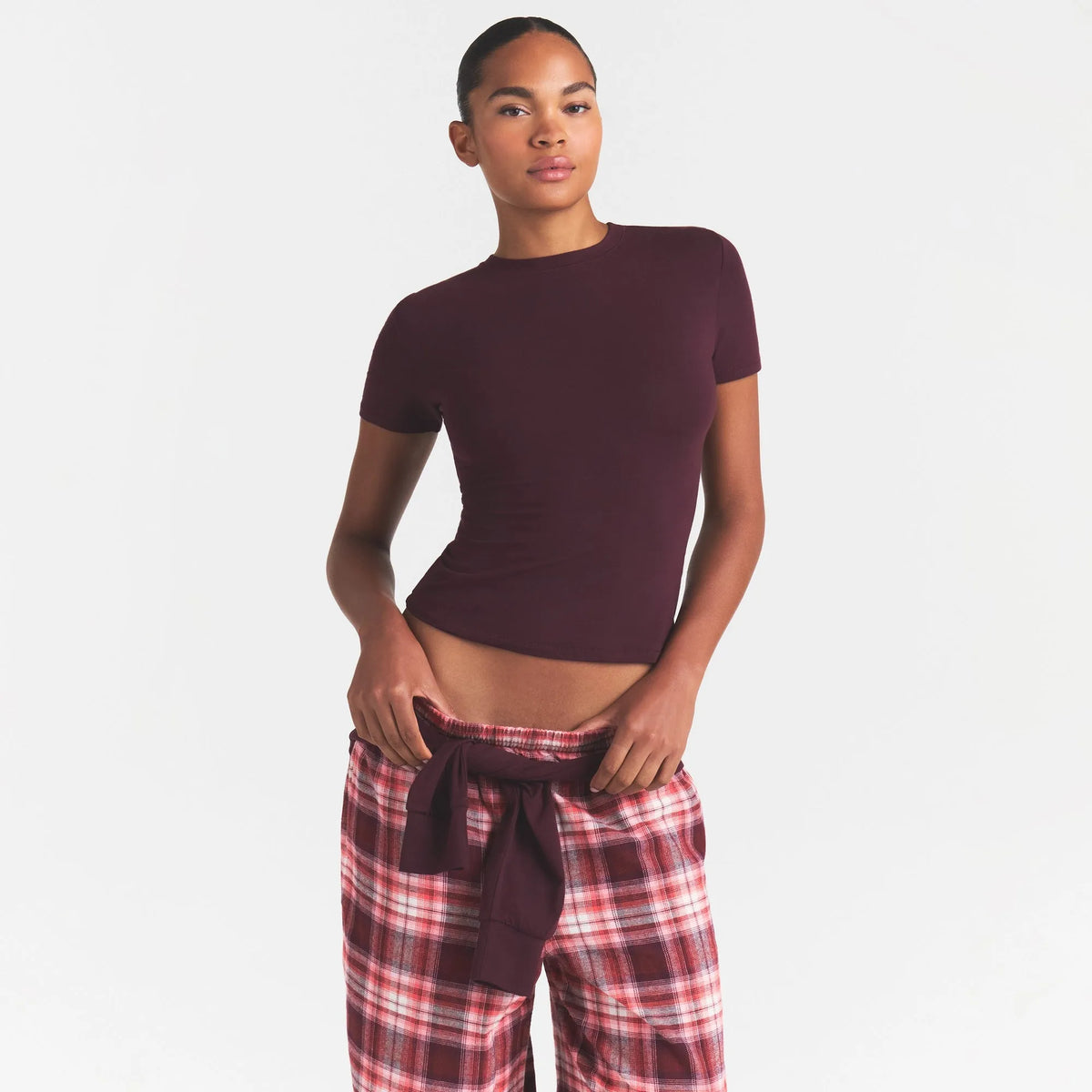 Cotton jersey t-shirt-SKIMS-Verso