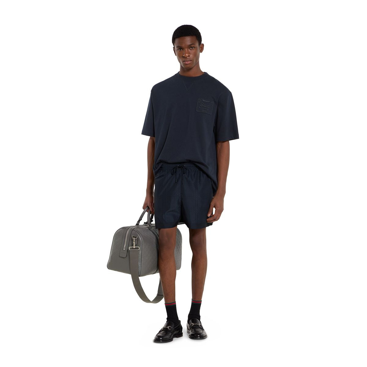 Cotton jersey t-shirt with embroidery-GUCCI-Verso