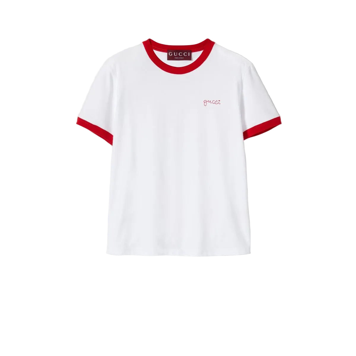 Cotton jersey t-shirt with embroidery-GUCCI-Verso