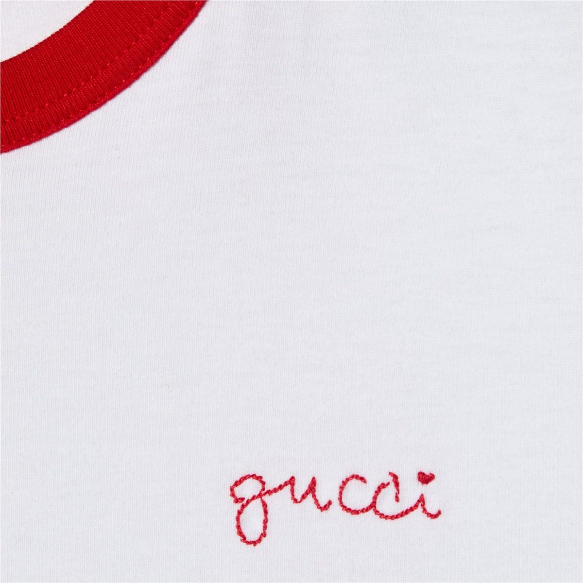 Cotton jersey t-shirt with embroidery-GUCCI-Verso