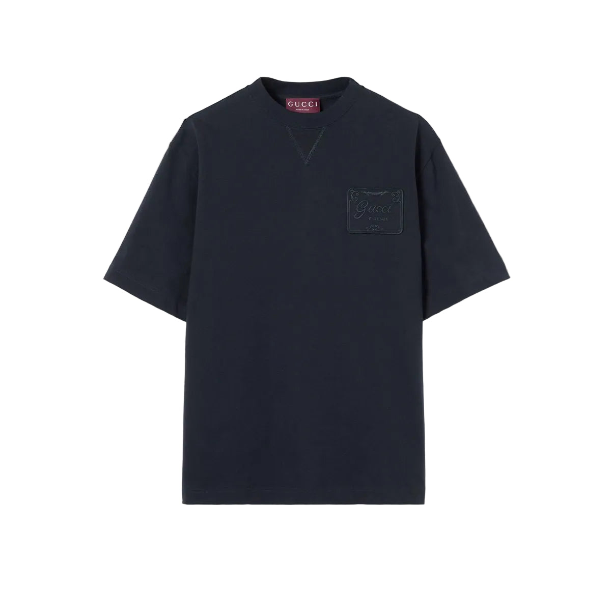 Cotton jersey t-shirt with embroidery-GUCCI-Verso