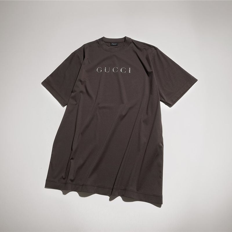 Cotton jersey t-shirt with print-GUCCI-Verso