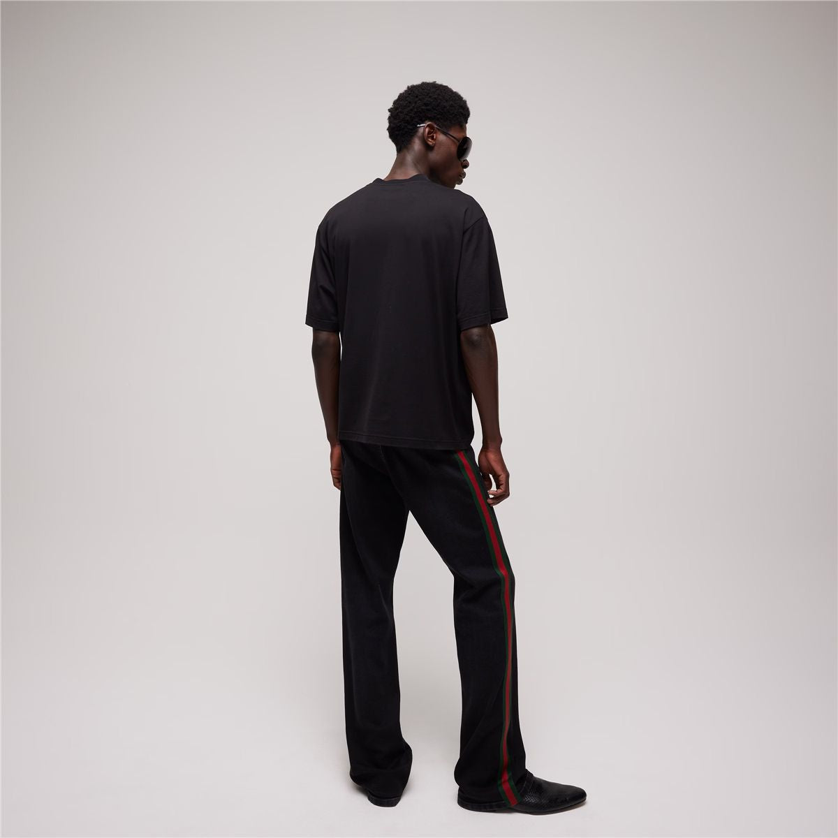 Cotton Jersey T-shirt with Print-GUCCI-Verso