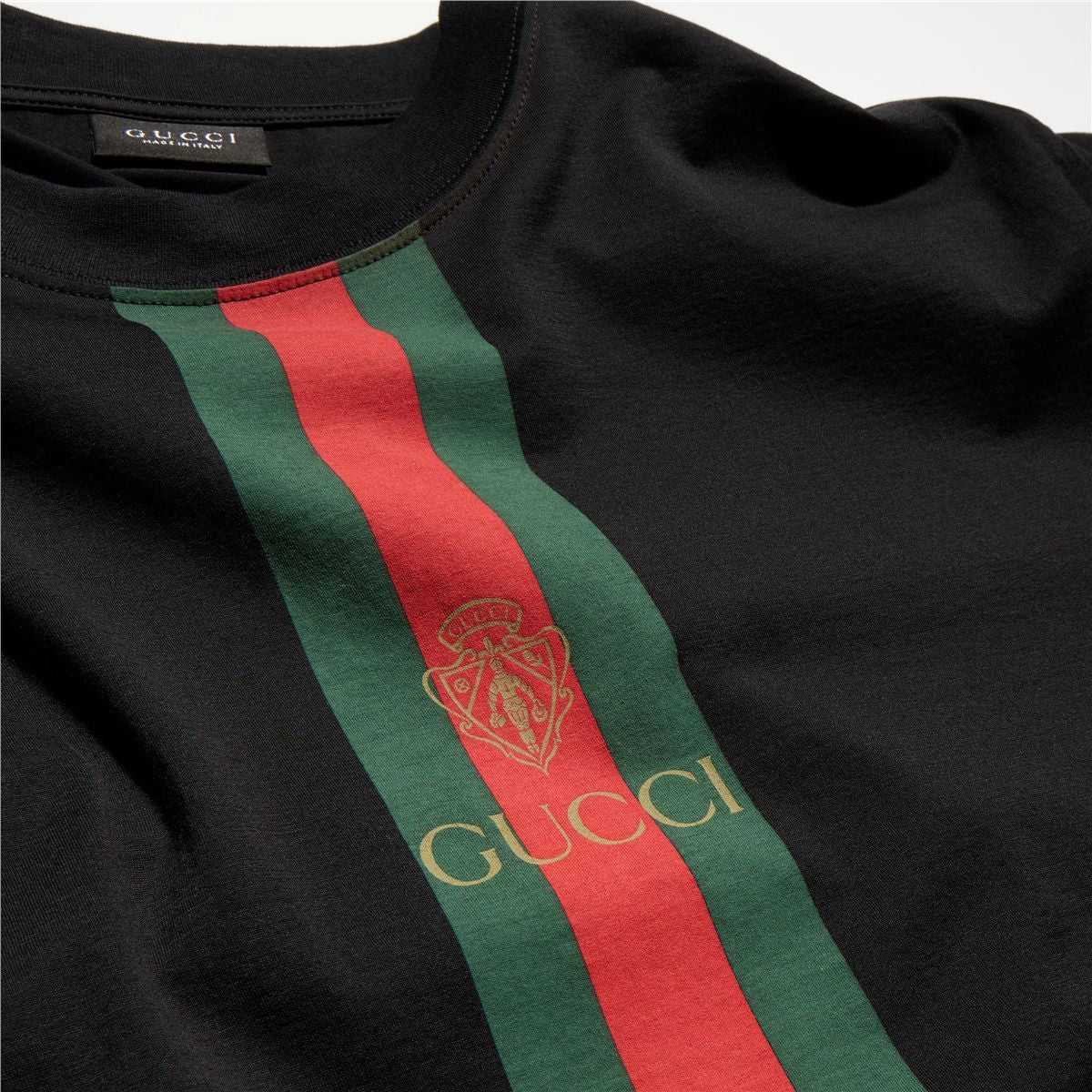Cotton Jersey T-shirt with Print-GUCCI-Verso