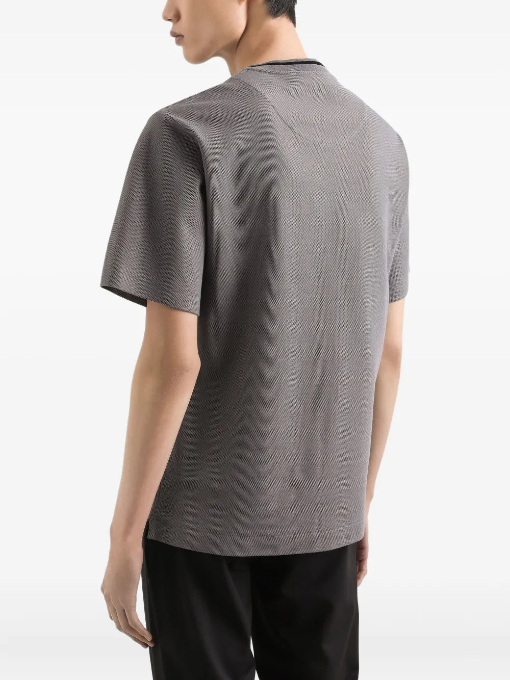 Cotton piqué t-shirt-DOLCE&GABBANA-Verso