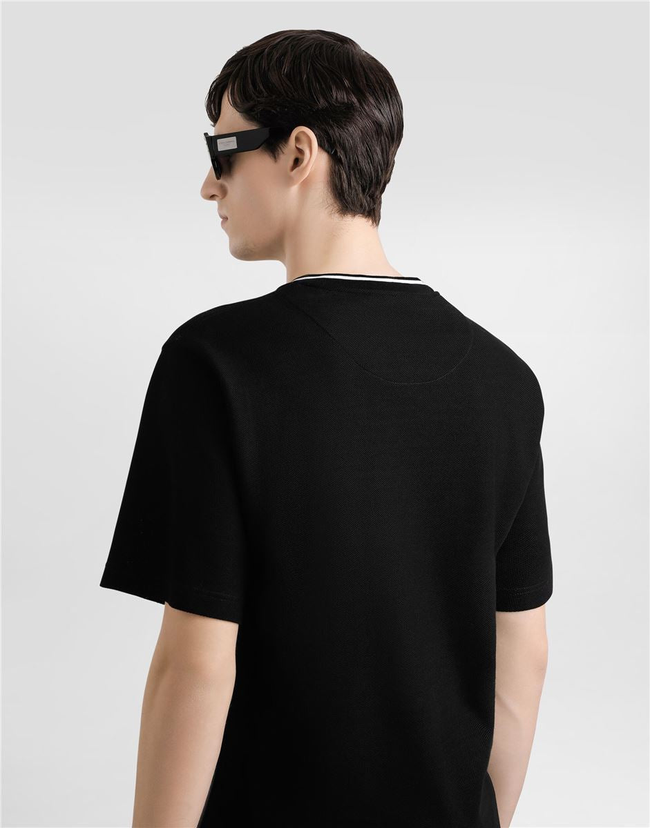 Cotton piqué t-shirt-DOLCE & GABBANA-Verso