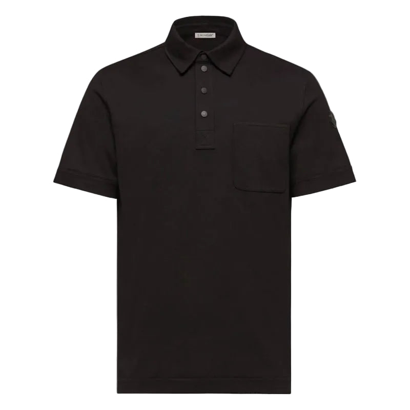 Cotton piquet polo shirt-MONCLER-307646-S-Verso