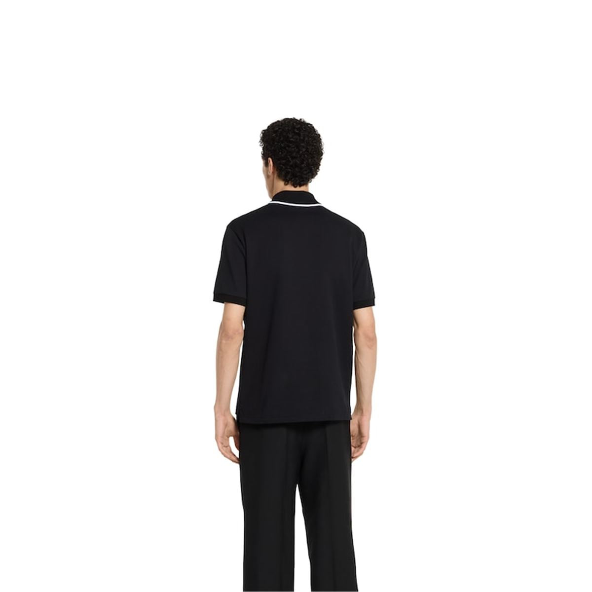 COTTON PIQUET POLO SHIRT WITH EMBROIDERY-GUCCI-Verso