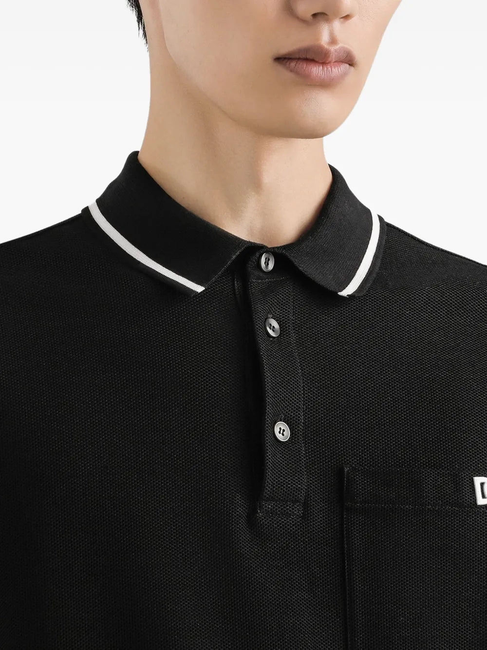 Cotton polo shirt-DOLCE & GABBANA-Verso
