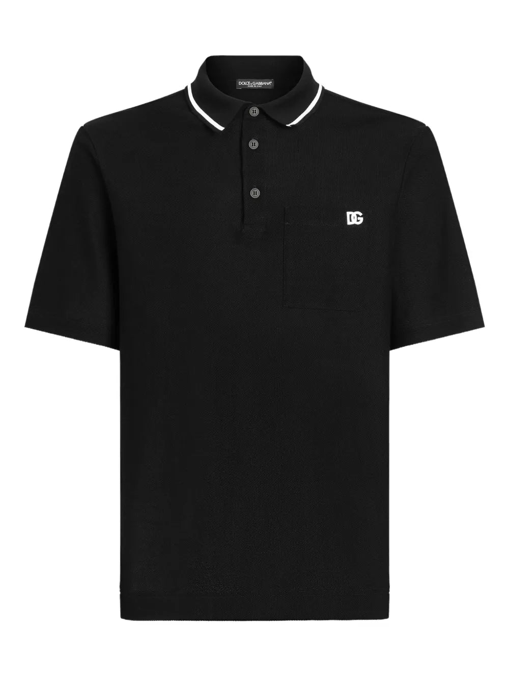 Cotton polo shirt-DOLCE & GABBANA-Verso