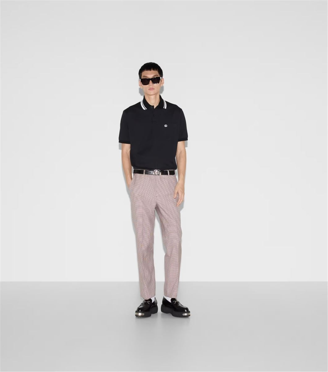 COTTON POLO SHIRT - GUCCI - Verso