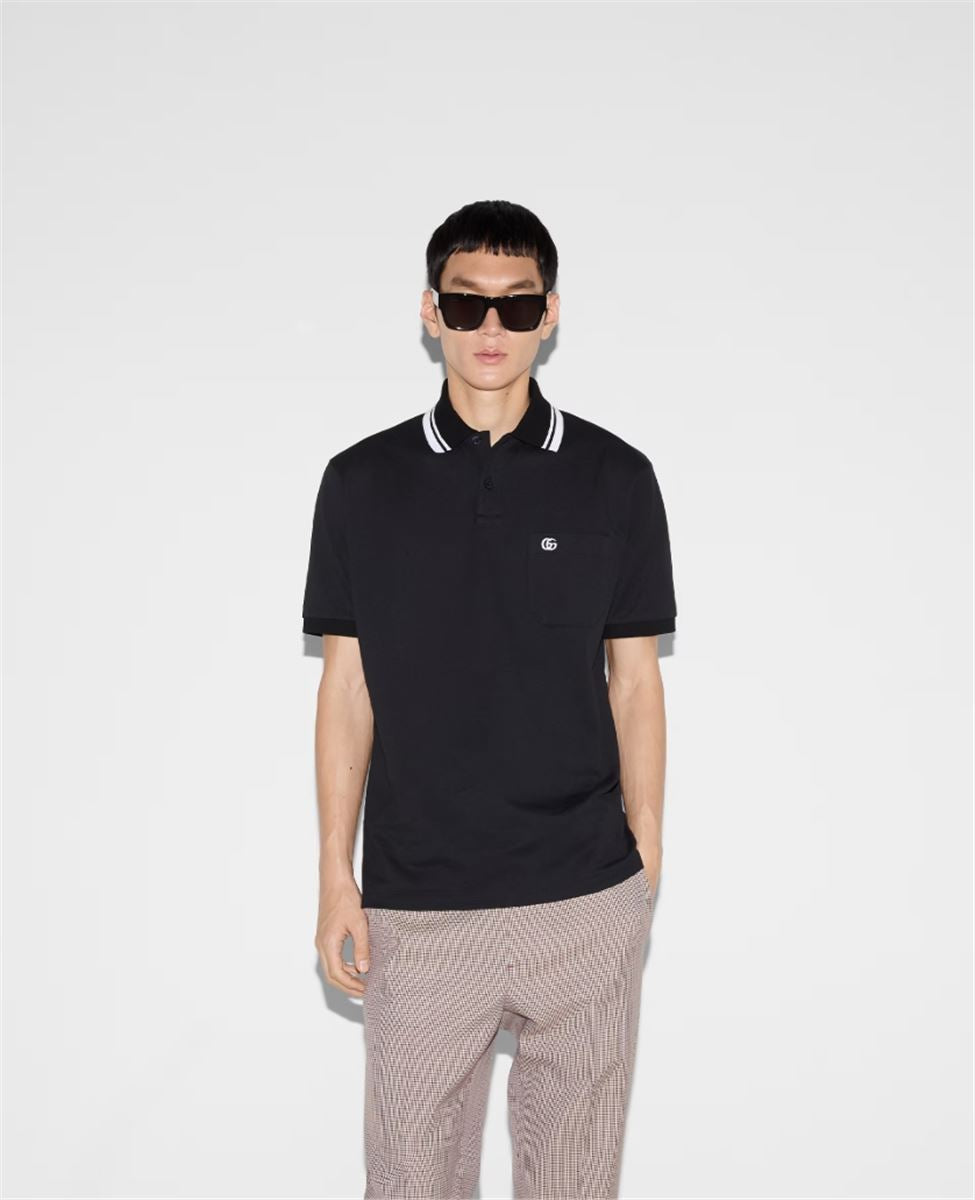 COTTON POLO SHIRT - GUCCI - Verso