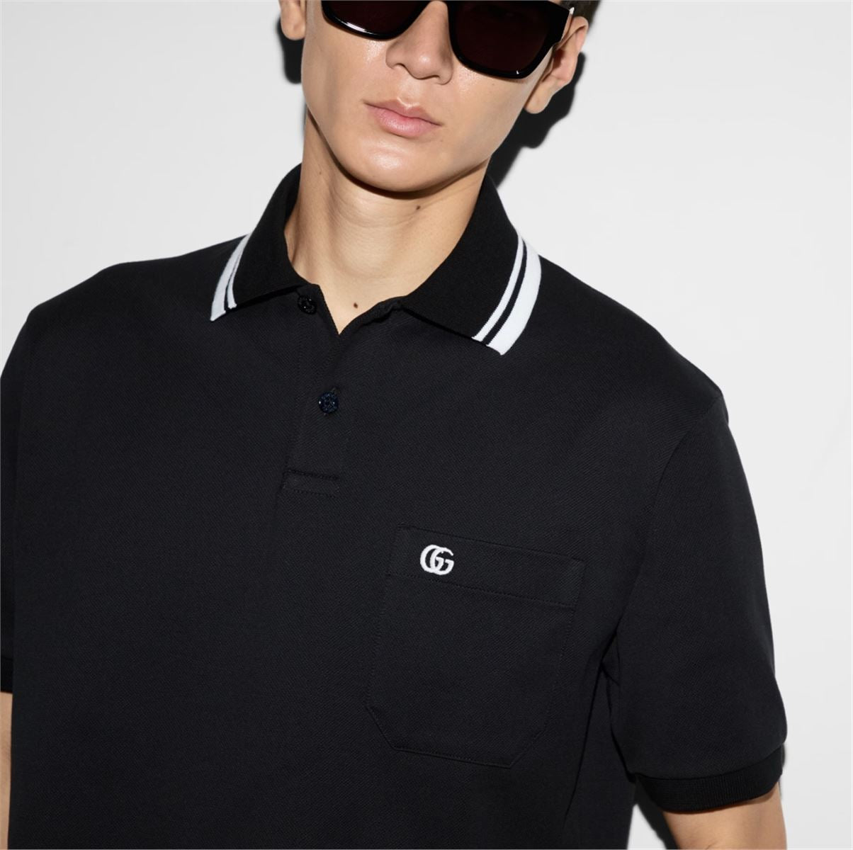 COTTON POLO SHIRT - GUCCI - Verso